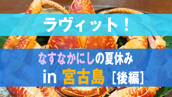 ラヴィット loveit ラビット なすなかにしの夏休み in 宮古島 後編