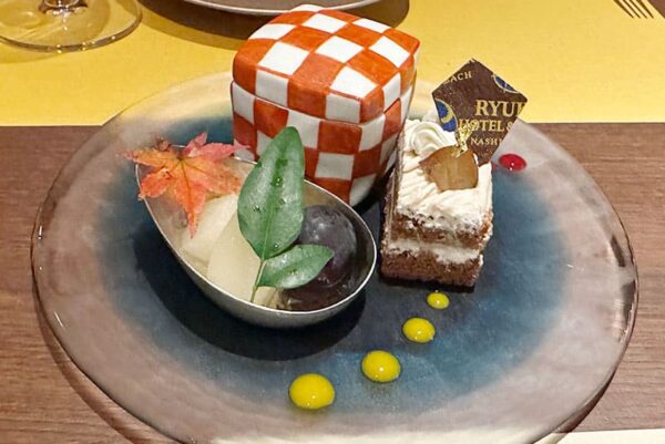 琉球ホテル＆リゾート 名城ビーチ レストラン ジャパニーズフュージョン かなざわ デザート スイーツ 水菓子