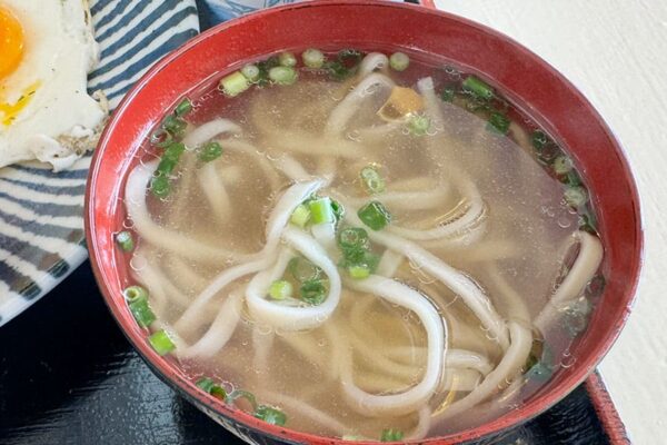 宜野座村 道の駅ぎのざ 食堂まんじろう からあげ定食 ミニそば 宜野座そば
