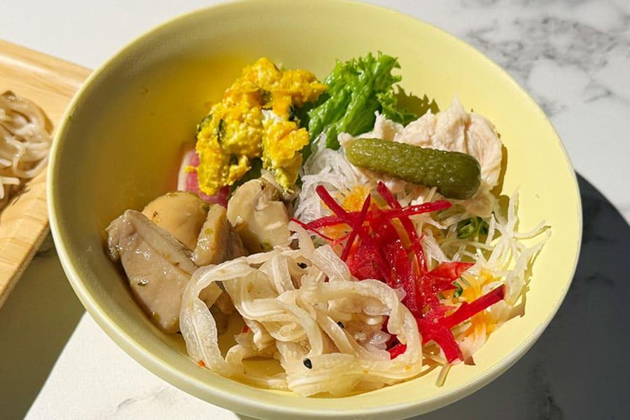 名護市 許田 トゥインラインホテル 朝食 ビュッフェ サラダ ドレッシング