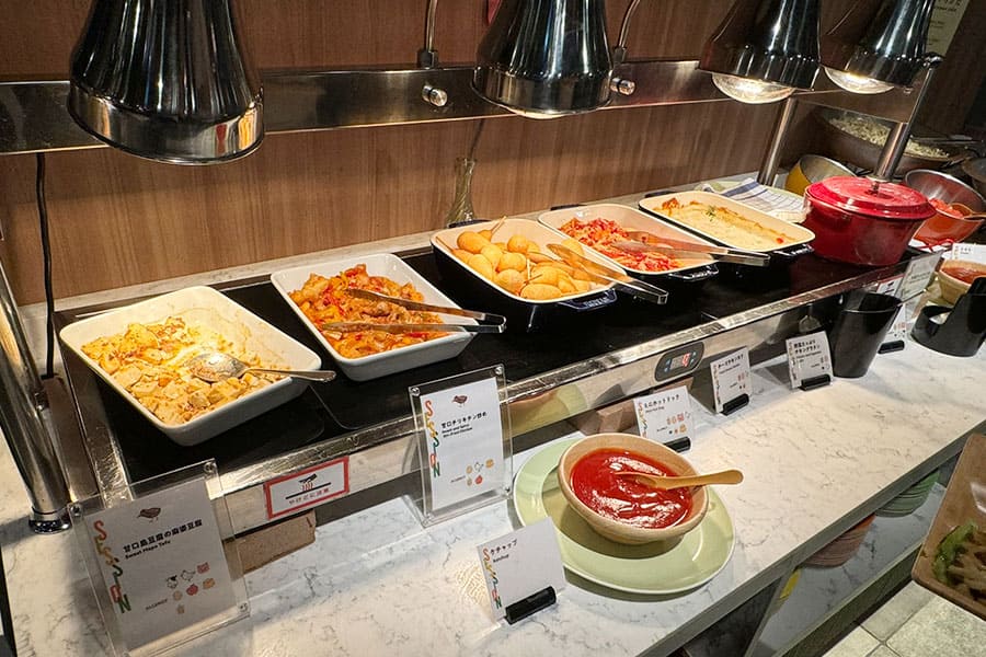トゥインラインホテル 夕食 ビュッフェ 料理