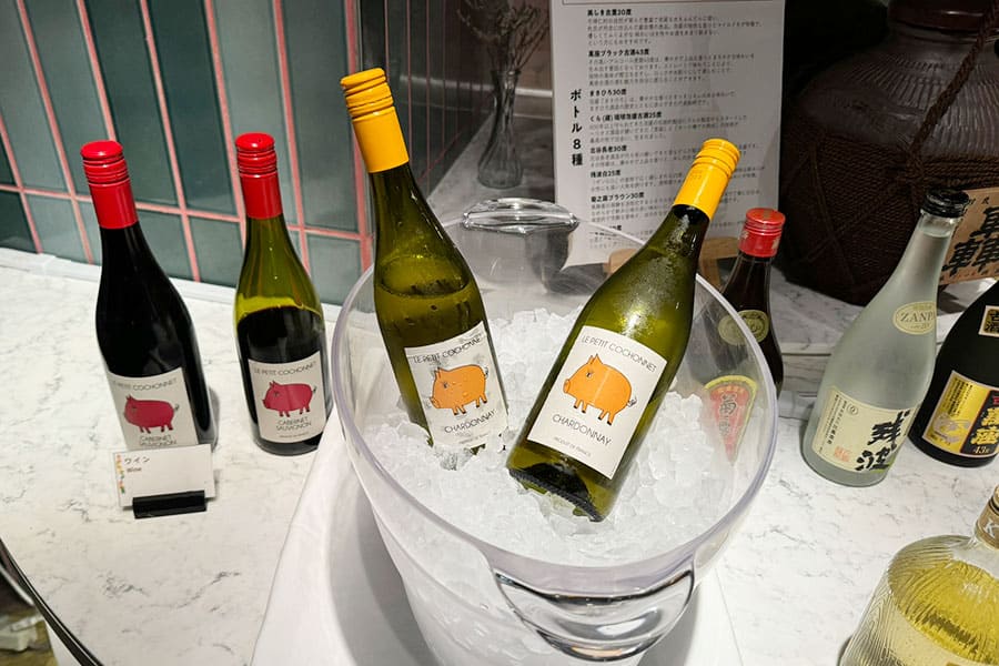 トゥインラインホテル 夕食 ビュッフェ 飲み放題 フリーフロー 赤ワイン 白ワイン
