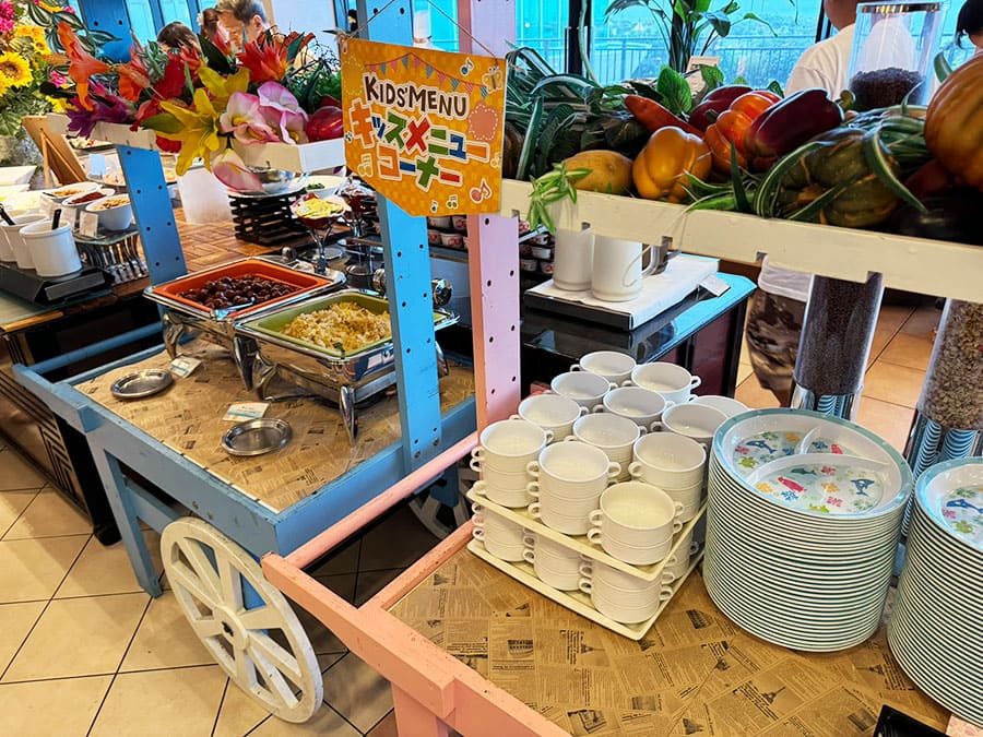 糸満市 サザンビーチホテル＆リゾート沖縄 朝食 ビュッフェ キッズメニューコーナー