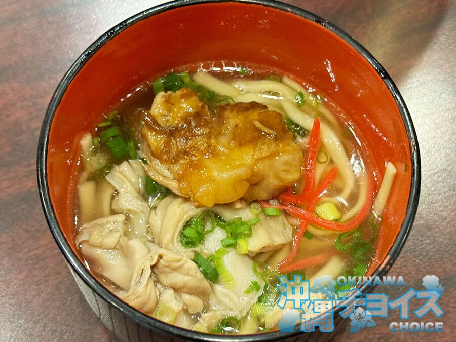 糸満市 サザンビーチホテル＆リゾート沖縄 夕食 沖縄料理 軟骨ソーキ 中味汁 沖縄そば