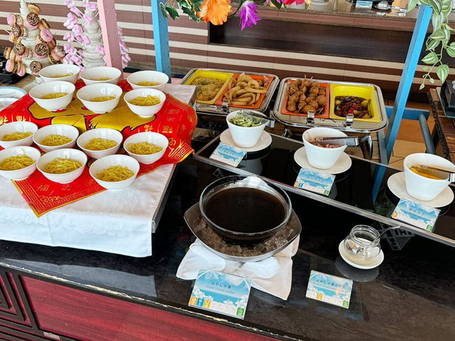 糸満市 サザンビーチホテル＆リゾート沖縄 ランチブッフェ 冷やし中華