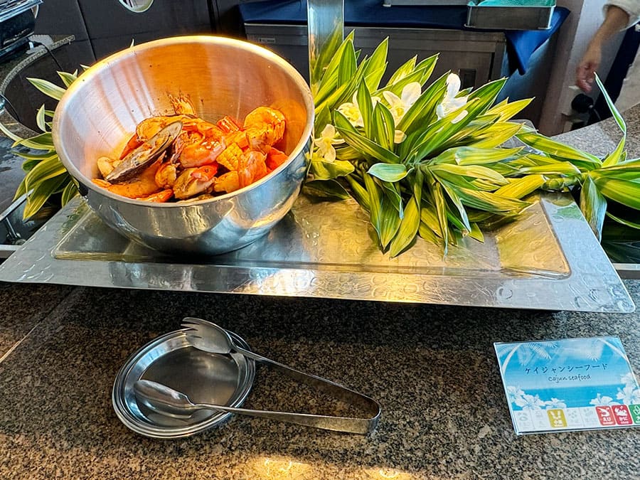 糸満市 サザンビーチホテル＆リゾート沖縄 昼食 ランチ ランチブッフェ ケイジャンシーフード ライブキッチン