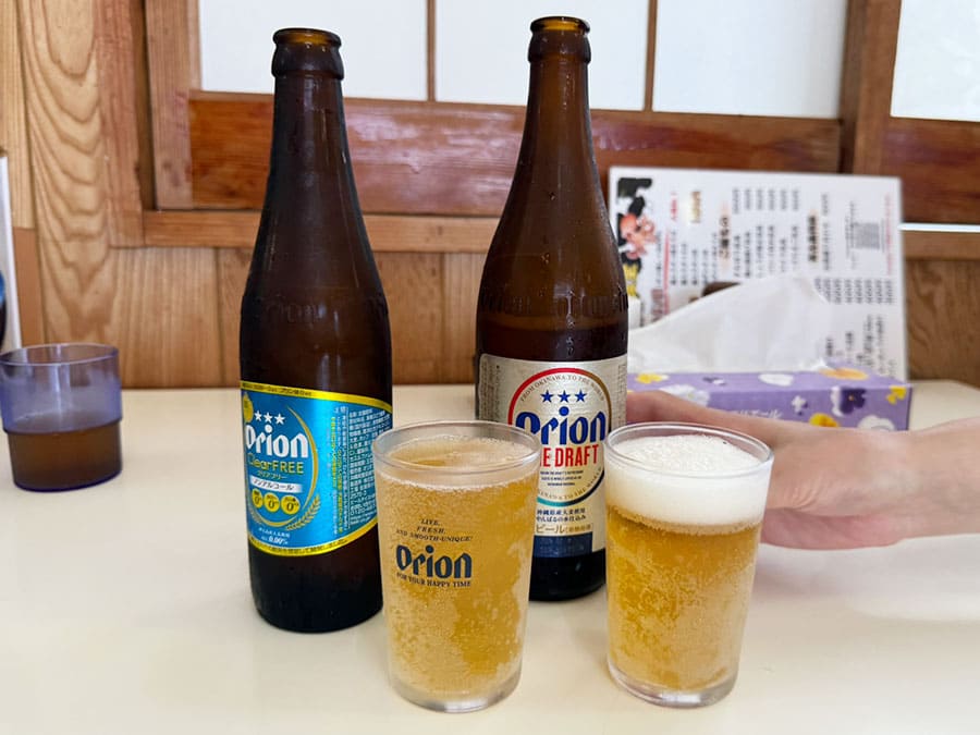 宮古島 すむばり食堂 オリオンビール 瓶ビール ノンアルコールビール
