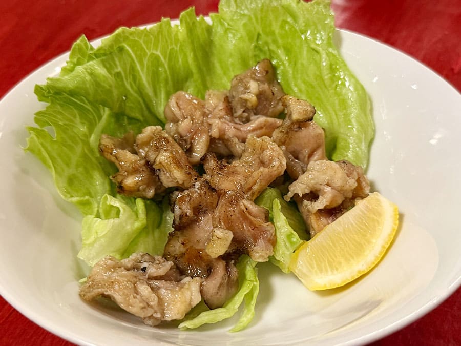宮古島 居酒屋 海鮮酒家 中山 鶏炭火焼き ハラミ