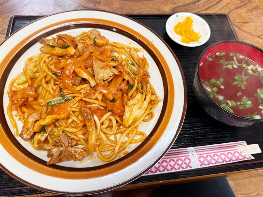 宮古島 沖縄そば 宮古そば じんく屋 焼きそば ケチャップ味