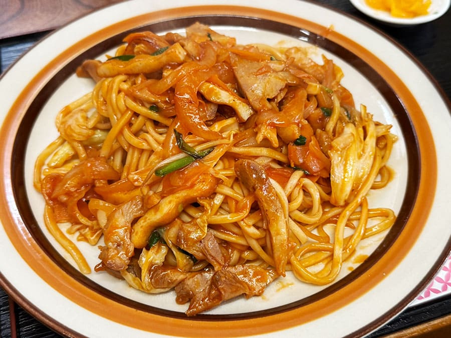 宮古島 沖縄そば 宮古そば じんく屋 焼きそば ケチャップ味