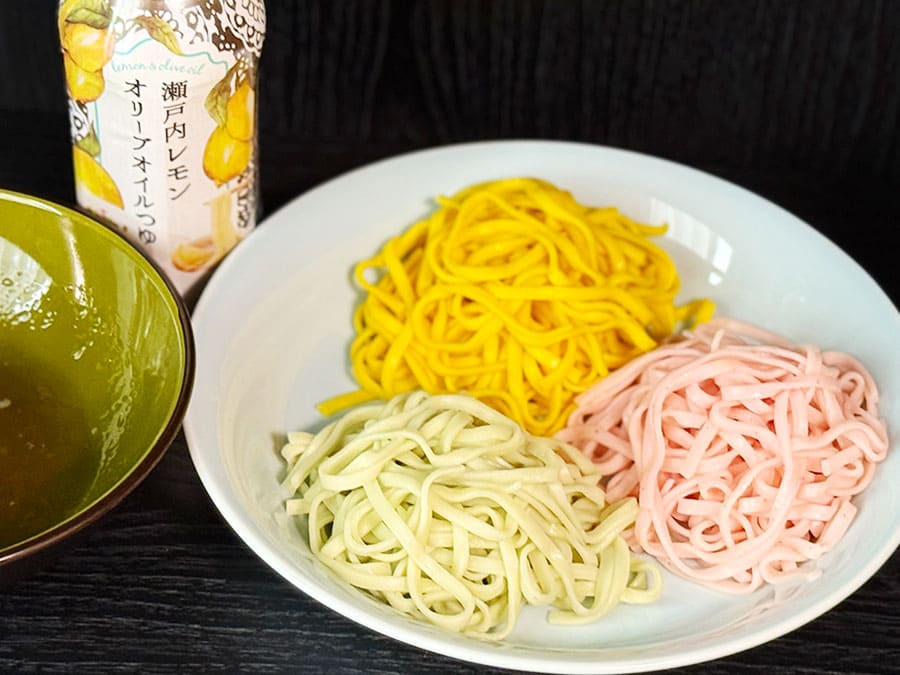 宮古島 お土産 にしばるやー工房 うずまきそば 干し麺 乾麺 うこん ドラゴンフルーツ ゴーヤ 冷やし麺