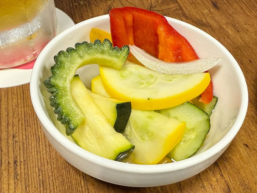 宮古島 平良 居酒屋めーめー 島ピクルス