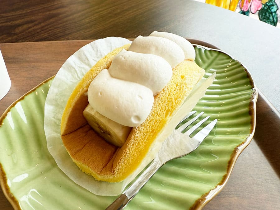 宮古島 モンテドール バナナケーキ 本店 イートイン 生バナナケーキ