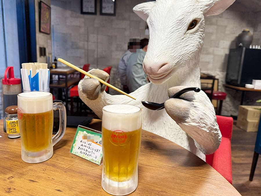 宮古島 平良 居酒屋めーめー ヤギと生ビール
