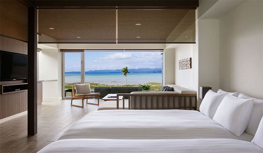 八重山諸島 小浜島 ラグジュアリーリゾートホテル はいむるぶし オーシャンビュー・バススイート