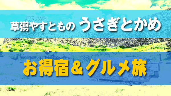 草彅やすともの うさぎとかめ お得宿 グルメ旅 今帰仁