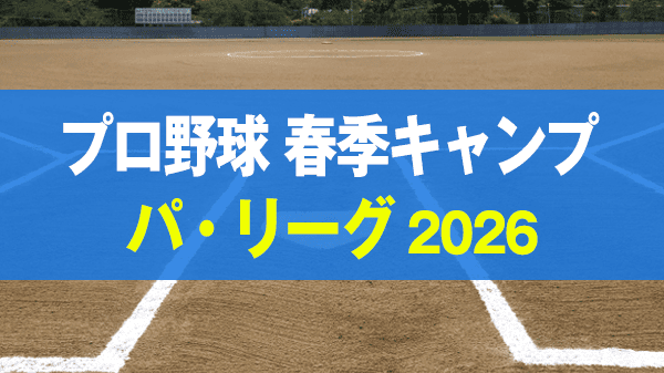 プロ野球 沖縄 春季キャンプ パ・リーグ 2026年