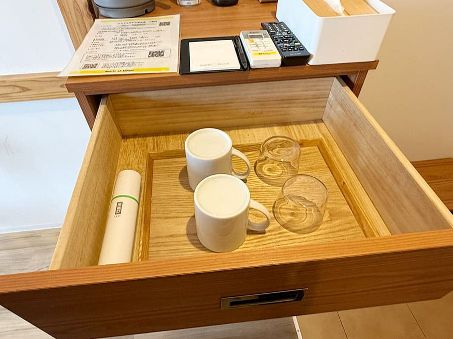 宮古島 平良 スマイルホテル宮古島 新館 A棟 客室 ツインAルーム マグカップ グラス