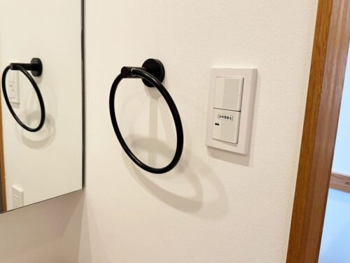 宮古島 平良 スマイルホテル宮古島 新館 A棟 客室 ツインAルーム 洗面所 パウダールーム タオルホルダー
