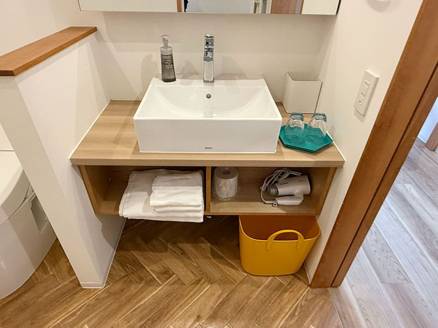 宮古島 平良 スマイルホテル宮古島 新館 A棟 客室 ツインAルーム 洗面所 パウダールーム