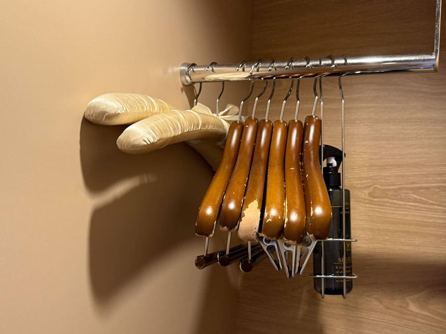 ノボテル沖縄那覇 客室 スタンダードツイン ハンガー 布製ハンガー クリップ付きハンガー 消臭スプレー