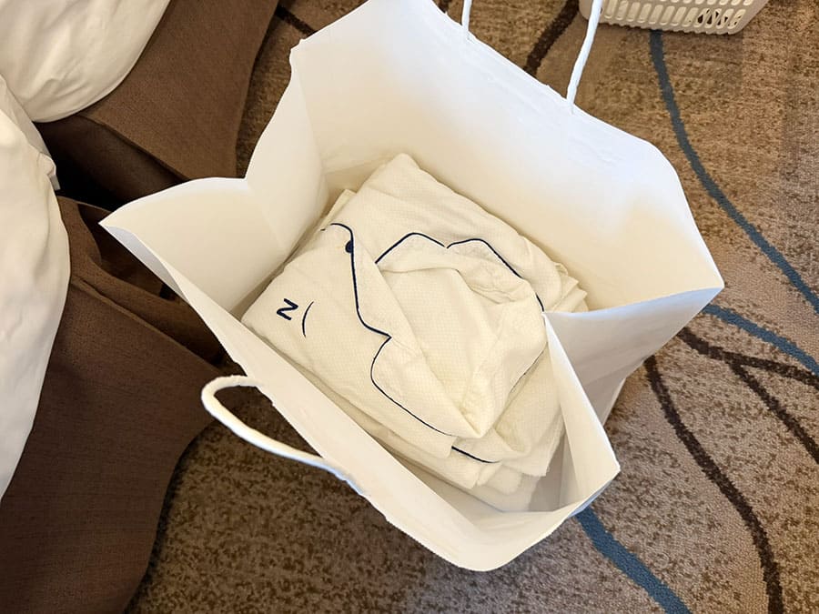 ノボテル沖縄那覇 客室 スタンダードツイン ルームウェア タオル 替え