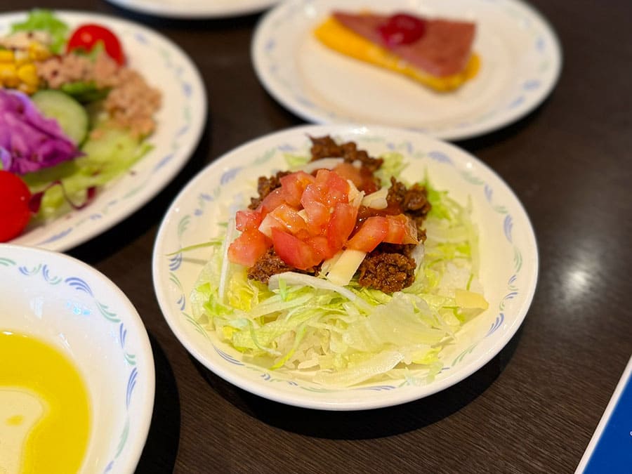 ホテル ノボテル沖縄那覇 朝食 ビュッフェ タコライス