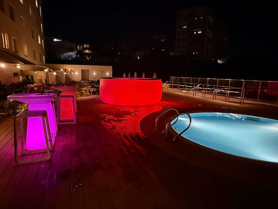 ノボテル沖縄那覇 プール キッズプール ライトアップ