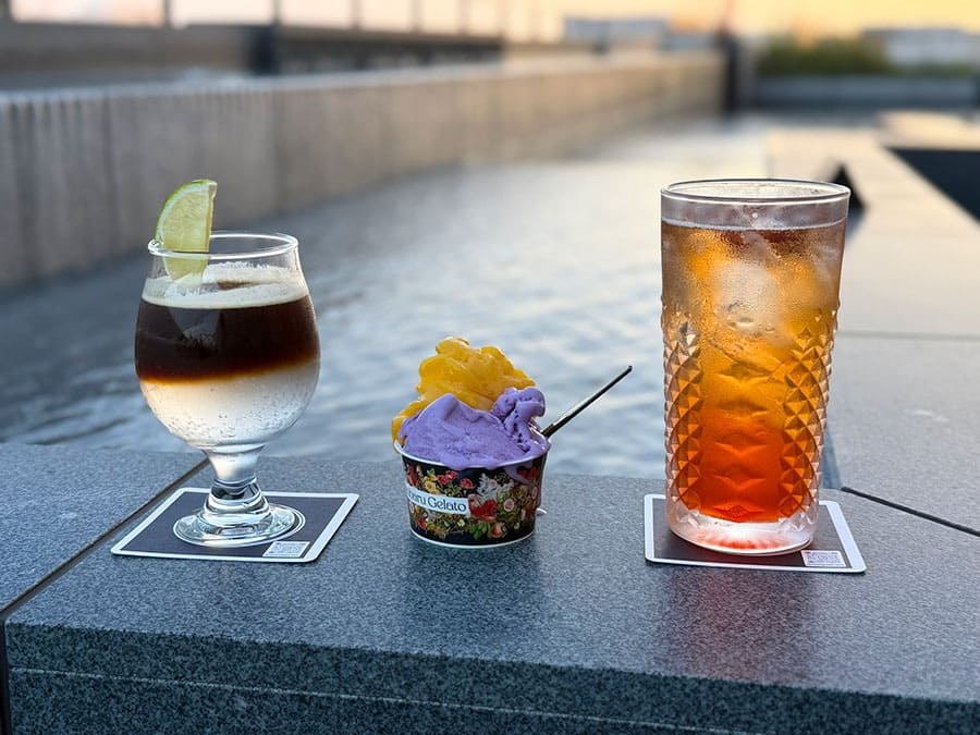 那覇市 ラ・ジェント・ホテル沖縄那覇 17階 ルーフトップバー ラウンジ ジェラート 沖縄県産マンゴー 紅芋 カクテル 琉球ルビー ROOFTOP17 ルーフバルコニー