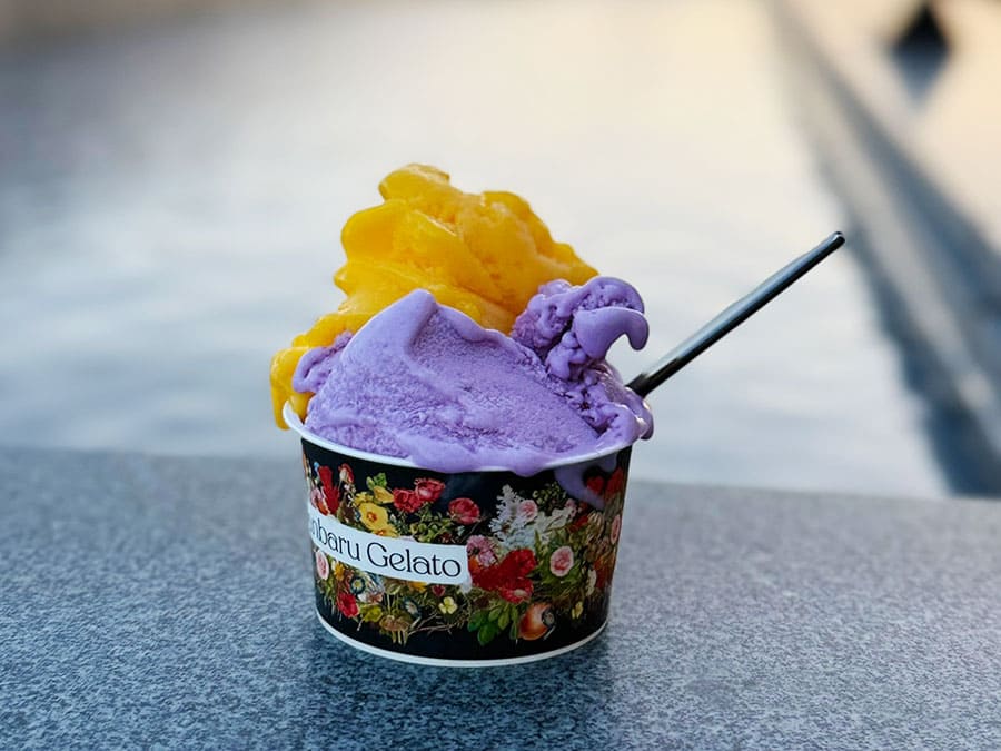 那覇市 ラ・ジェント・ホテル沖縄那覇 17階 ルーフトップバー 屋上テラス ジェラート 沖縄県産マンゴー 紅芋 カクテル 琉球ルビー