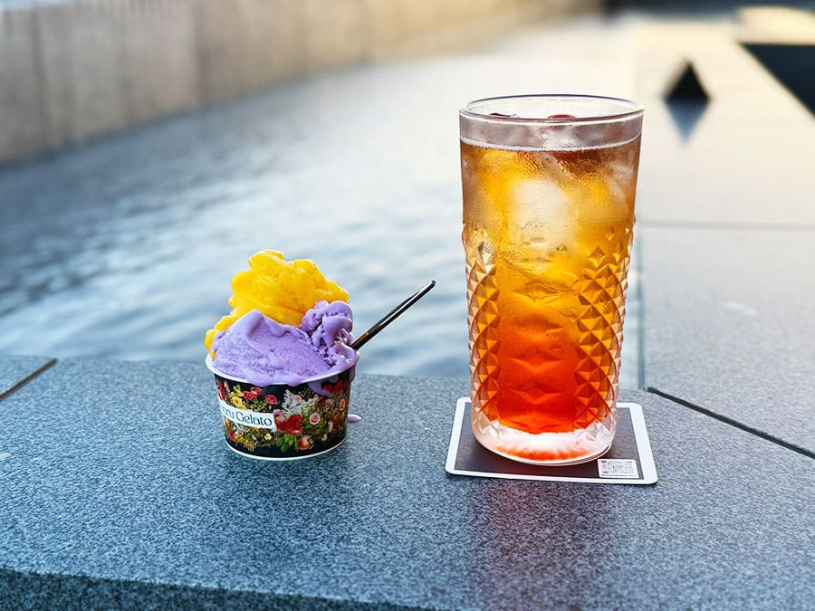 那覇市 ラ・ジェント・ホテル沖縄那覇 17階 ルーフトップバー 屋上テラス ラウンジ ジェラート 沖縄県産マンゴー 紅芋 カクテル 琉球ルビー ルーフバルコニー